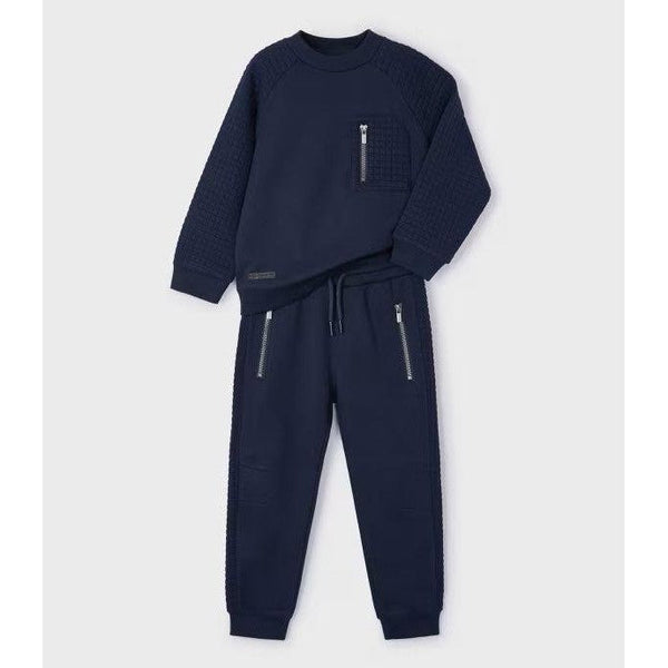 Mayoral Jogger Set - Navy-Pumpkin Pie Kids Canada