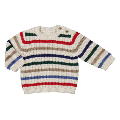 Mayoral Jumper Sweater - Stripes Multi-Pumpkin Pie Kids Canada