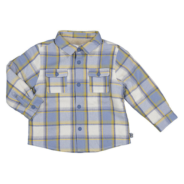 Mayoral Lined Overshirt - Glacial-Pumpkin Pie Kids Canada