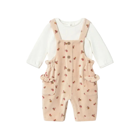 Mayoral Overall Set - Oat-2673-064 2-4M-Pumpkin Pie Kids Canada