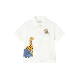 Mayoral Polo Shirt - Cream-1108-016 6M-Pumpkin Pie Kids Canada