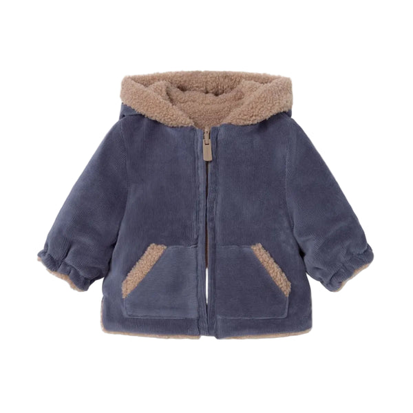 Mayoral Reversible Coat - Indigo-2412-056 4-6M-Pumpkin Pie Kids Canada