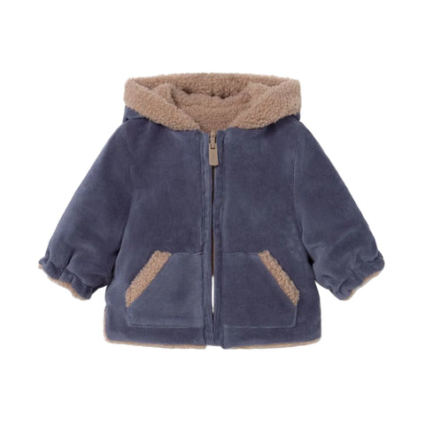 Mayoral Reversible Coat - Indigo-2412-056 4-6M-Pumpkin Pie Kids Canada