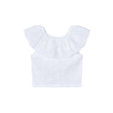 Mayoral Ruffle Top - White-3.012-17 2-Pumpkin Pie Kids Canada