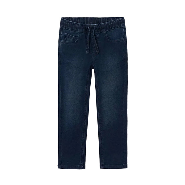 Mayoral Soft Denim Jogger Pants - Blue Black-4503-31 2-Pumpkin Pie Kids Canada