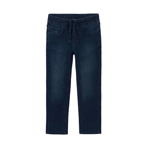 Mayoral Soft Denim Jogger Pants - Blue Black-4503-31 2-Pumpkin Pie Kids Canada
