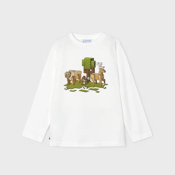 Mayoral Top - Nature Cream-4054-089 2-Pumpkin Pie Kids Canada