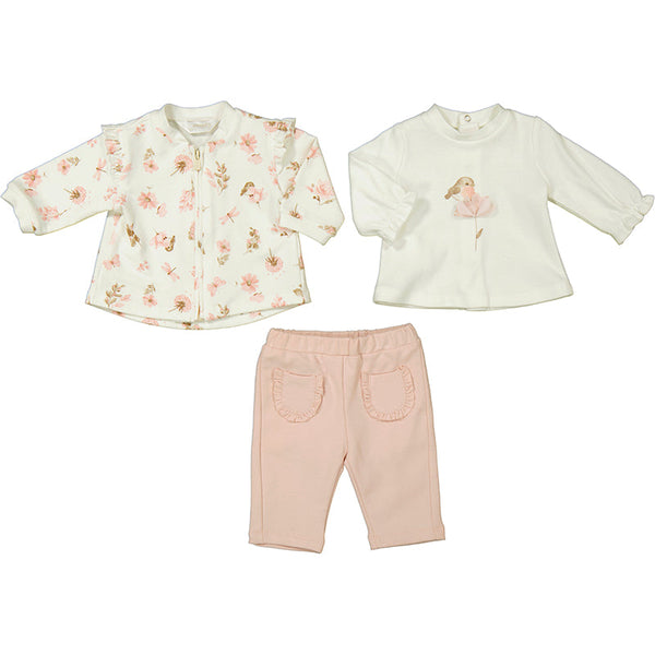 Mayoral Tracksuit 3pc - Blush-Pumpkin Pie Kids Canada