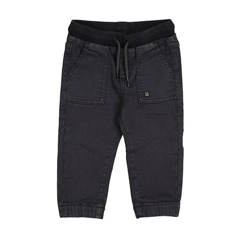 Mayoral Twill Joggers - Shadow-2503-075 6M-Pumpkin Pie Kids Canada