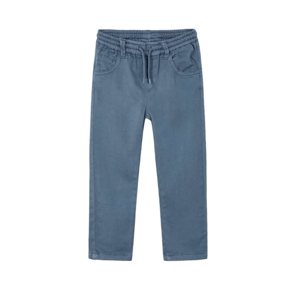 Mayoral Twill Pants - Horizon Blue-3.572-68 2-Pumpkin Pie Kids Canada