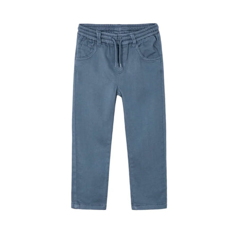 Mayoral Twill Pants - Horizon Blue-3.572-68 2-Pumpkin Pie Kids Canada