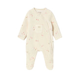Mayoral Velour One Piece - Cream Pink-Pumpkin Pie Kids Canada