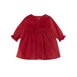 Mayoral Velvet Dress - Cherry-2819-041 2-4M-Pumpkin Pie Kids Canada