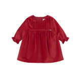 Mayoral Velvet Dress - Cherry-2819-041 2-4M-Pumpkin Pie Kids Canada