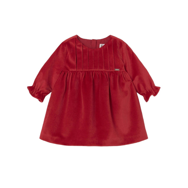 Mayoral Velvet Dress - Cherry-2819-041 2-4M-Pumpkin Pie Kids Canada