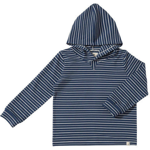 Me & Henry Roger Hooded Top - Navy/White-HB1686B 7-8-Pumpkin Pie Kids Canada