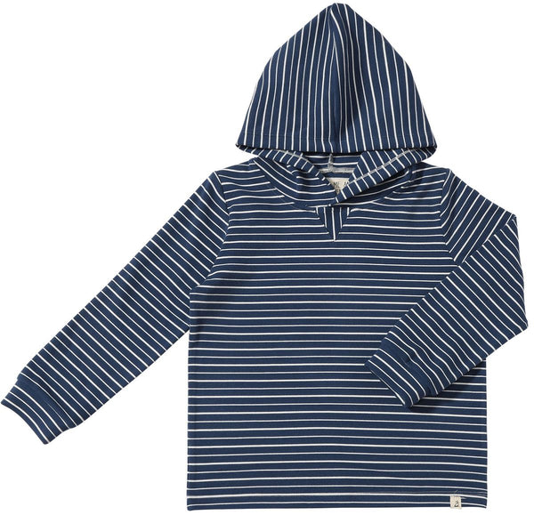 Me & Henry Roger Hooded Top - Navy/White-Pumpkin Pie Kids Canada