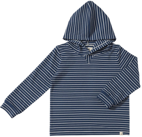 Me & Henry Roger Hooded Top - Navy/White