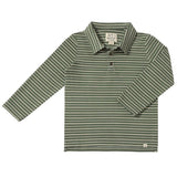 Me & Henry Spencer Polo Top - Forest/Cream-HB1676G 2-3-Pumpkin Pie Kids Canada