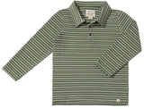 Me & Henry Spencer Polo Top - Forest/Cream-Pumpkin Pie Kids Canada