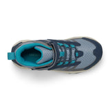 Merrell Moab Speed 2 Mid WP Hiker - Stone/Blue/Turquoise-Pumpkin Pie Kids Canada