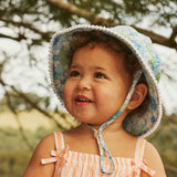 Millymook Bucket Hat - Jardine Blue-Pumpkin Pie Kids Canada