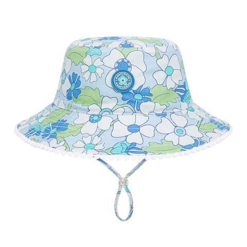 Millymook Bucket Hat - Jardine Blue-Pumpkin Pie Kids Canada