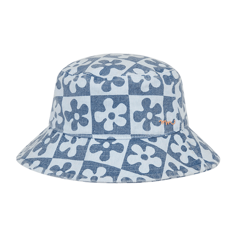 Millymook Bucket Hat - Kiah Denim-Pumpkin Pie Kids Canada