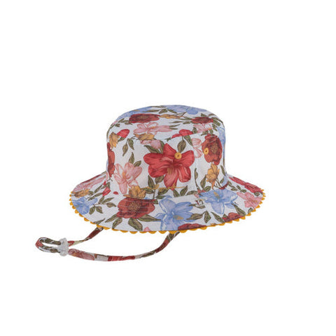 Millymook Reversible Bucket Hat - Tessa Cream-Pumpkin Pie Kids Canada