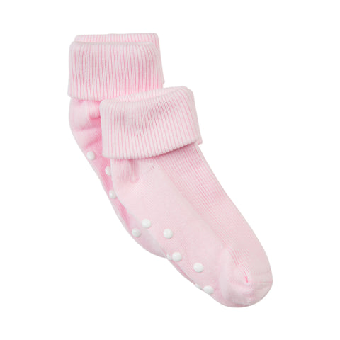 Minymo Baby Rib Sock ABS 2pk - Light Rose-5067-504 15/18-Pumpkin Pie Kids Canada