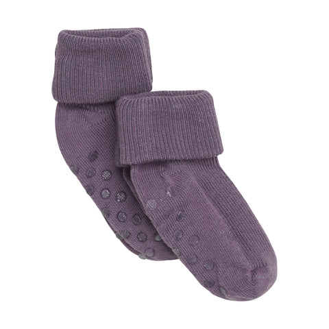 Minymo Baby Rib Socks ABS 2pk - Flint-5067-658-15/18-Pumpkin Pie Kids Canada