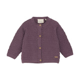 Minymo Cardigan - Black Plum-Pumpkin Pie Kids Canada