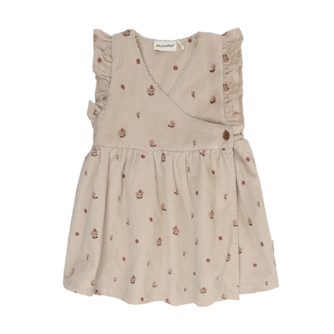 Minymo Cord Dress - Feather Grey-114430-1206 3M-Pumpkin Pie Kids Canada