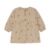Minymo Corduroy Dress Tan-Pumpkin Pie Kids Canada