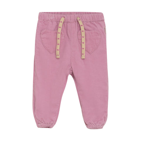 Minymo Corduroy Lined Pants - Mauve Orchid-Pumpkin Pie Kids Canada
