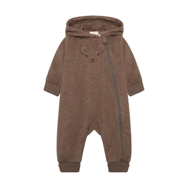 Minymo Fleece Suit - Chocolate Chip-114496-2502 3M-Pumpkin Pie Kids Canada