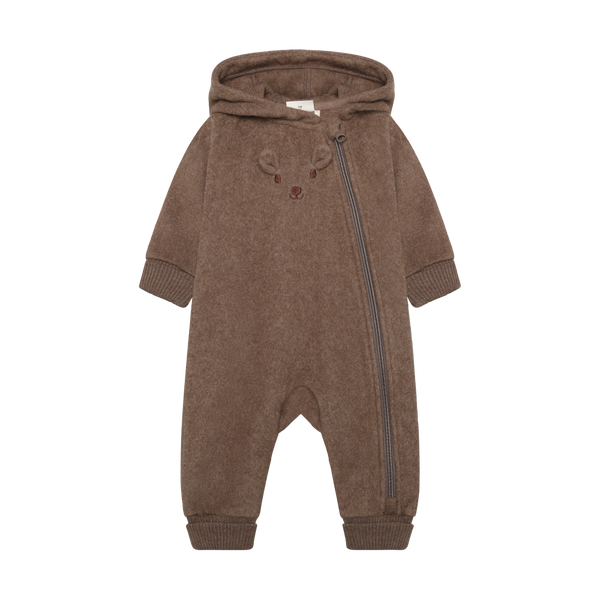 Minymo Fleece Suit - Chocolate Chip-114496-2502 3M-Pumpkin Pie Kids Canada