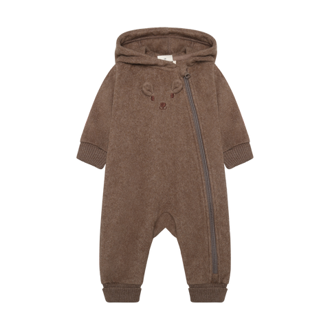 Minymo Fleece Suit - Chocolate Chip-114496-2502 3M-Pumpkin Pie Kids Canada