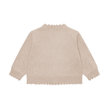 Minymo Knit Cardigan - Beige Melange-114470-2055 3M-Pumpkin Pie Kids Canada