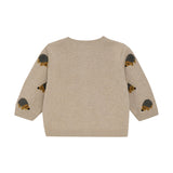 Minymo Knit Cardigan - Beige Melange-Pumpkin Pie Kids Canada