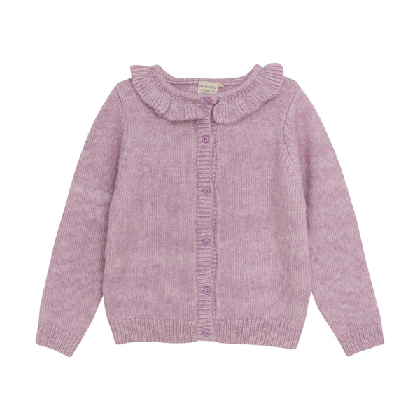 Minymo Knit Cardigan - Orchid Haze-123628-5166 3-Pumpkin Pie Kids Canada