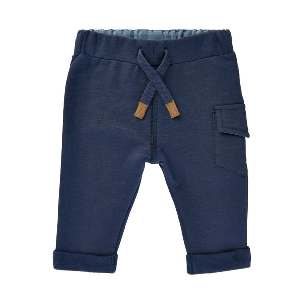 Minymo Knit Pants - Indigo Blue-111340-7140 1M/56-Pumpkin Pie Kids Canada