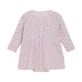 Minymo Rib Dress - Tender Touch Floral-114028-5607 3M-Pumpkin Pie Kids Canada