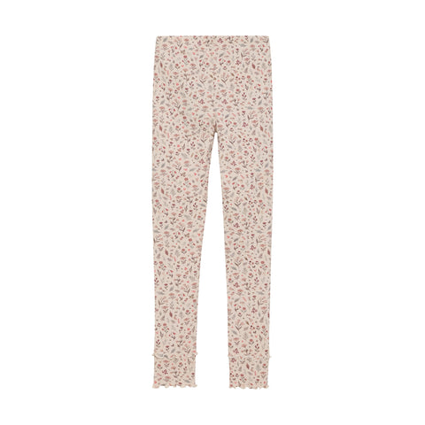 Minymo Rib Leggings - Sandshell-Pumpkin Pie Kids Canada