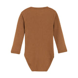 Minymo Rib Onesie - Brown Sugar-114052-2200 3M-Pumpkin Pie Kids Canada