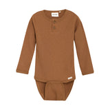 Minymo Rib Onesie - Brown Sugar-114052-2200 3M-Pumpkin Pie Kids Canada