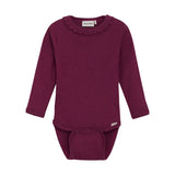 Minymo Rib Onesie - Raspberry Coulis-114052-5722 3M-Pumpkin Pie Kids Canada