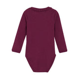 Minymo Rib Onesie - Raspberry Coulis-Pumpkin Pie Kids Canada