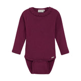 Minymo Rib Onesie - Raspberry Coulis-Pumpkin Pie Kids Canada