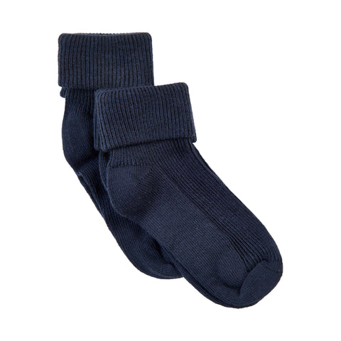 Minymo Rib Socks 2pk - Dark Navy-5068-778 15/18-Pumpkin Pie Kids Canada